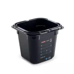 Гастроемкость из поликарбоната GN 1/6 h-15 см 2,15 л черная Araven 47798
