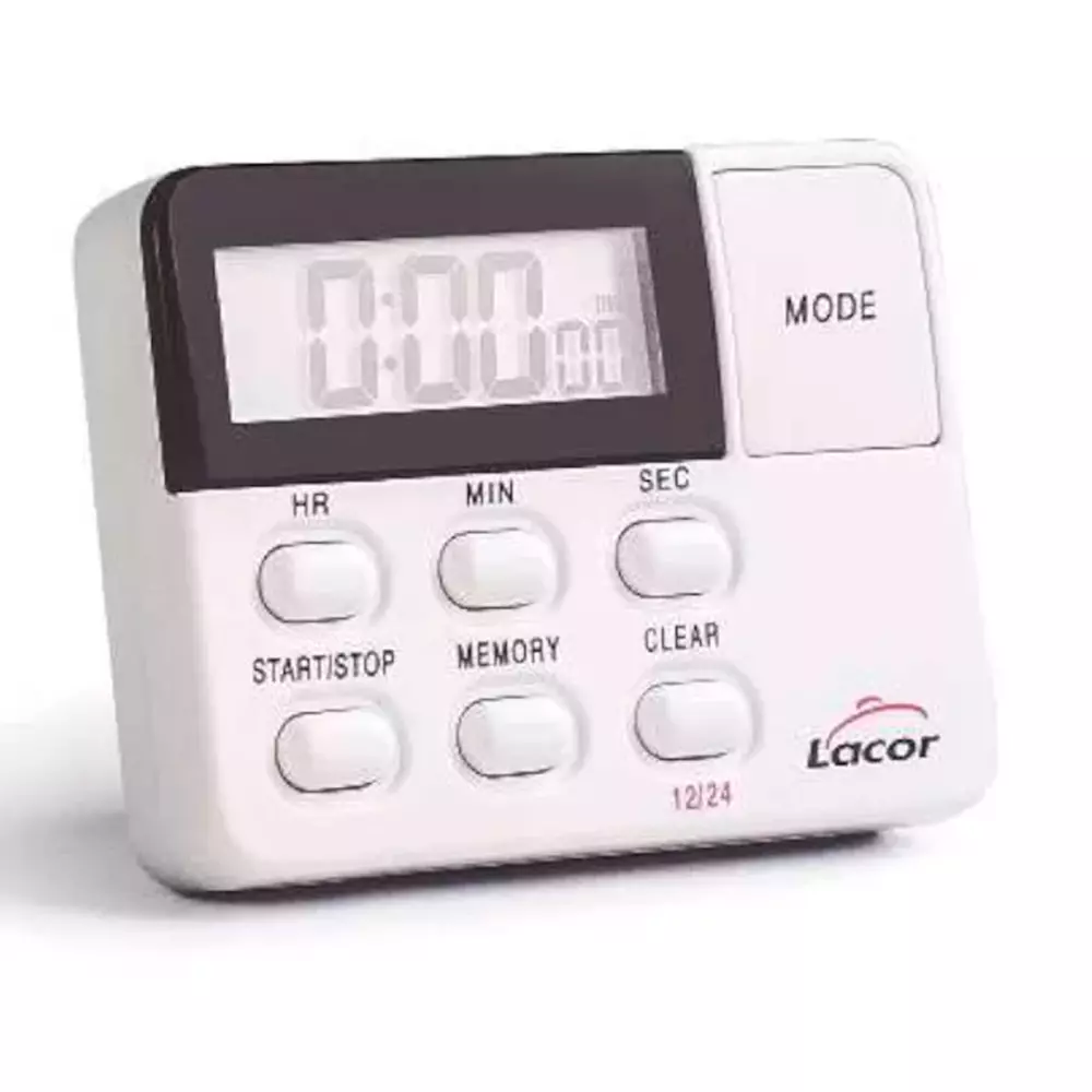Таймер с магнитом на 4 часа 7x1,4x5,1 см Lacor 60802