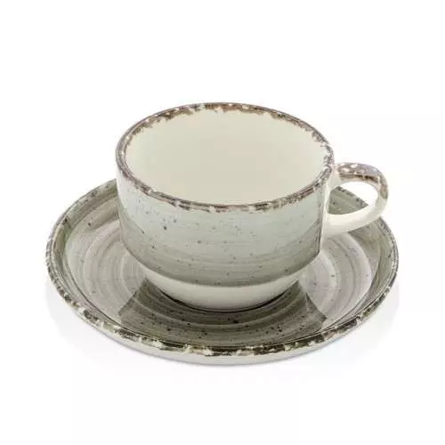 Чашка з блюдцем Fine Dine Onyx 230 мл - 775288
