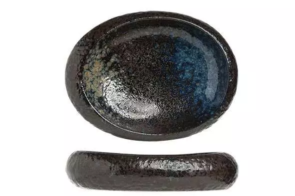 Салатник овальний Cosy&Trendy Black yoru 24Х21 см - 9633359 - Фото 1