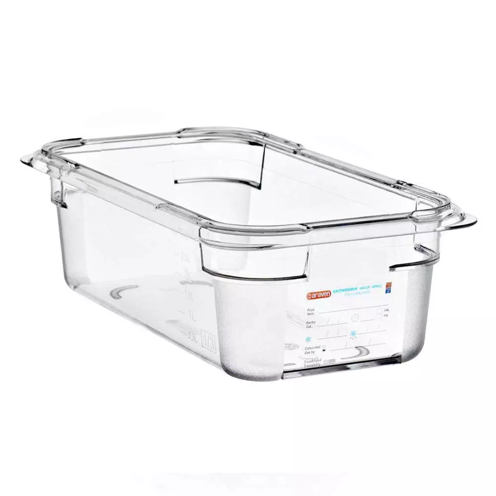Гастроемкость из поликарбоната GN 1/3 h-10 см 4 л Araven 09819