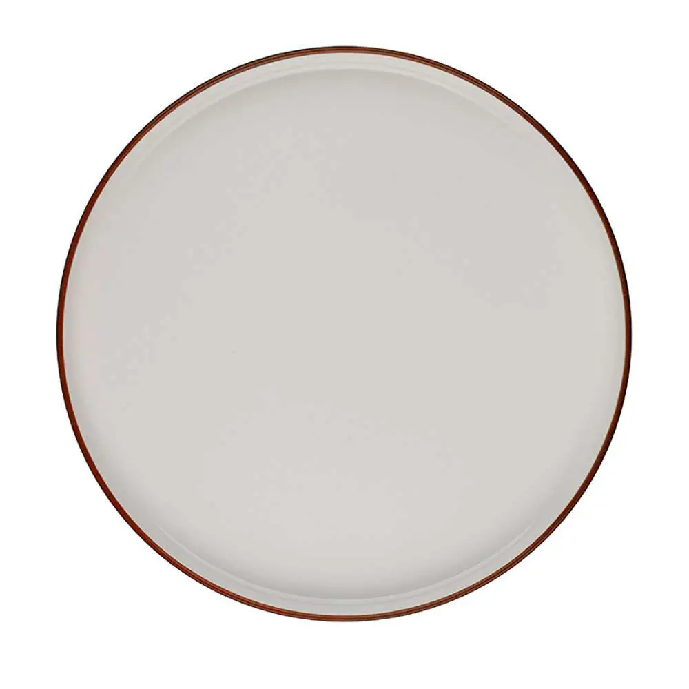 Тарілка мілка з бортом ID Fine Modest Brown 21 см 18001-161021 - Фото 1