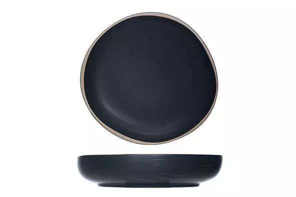 Тарілка, салатник Cosy&Trendy Galloway 26 см (чорна) - 3276019 - Фото 1