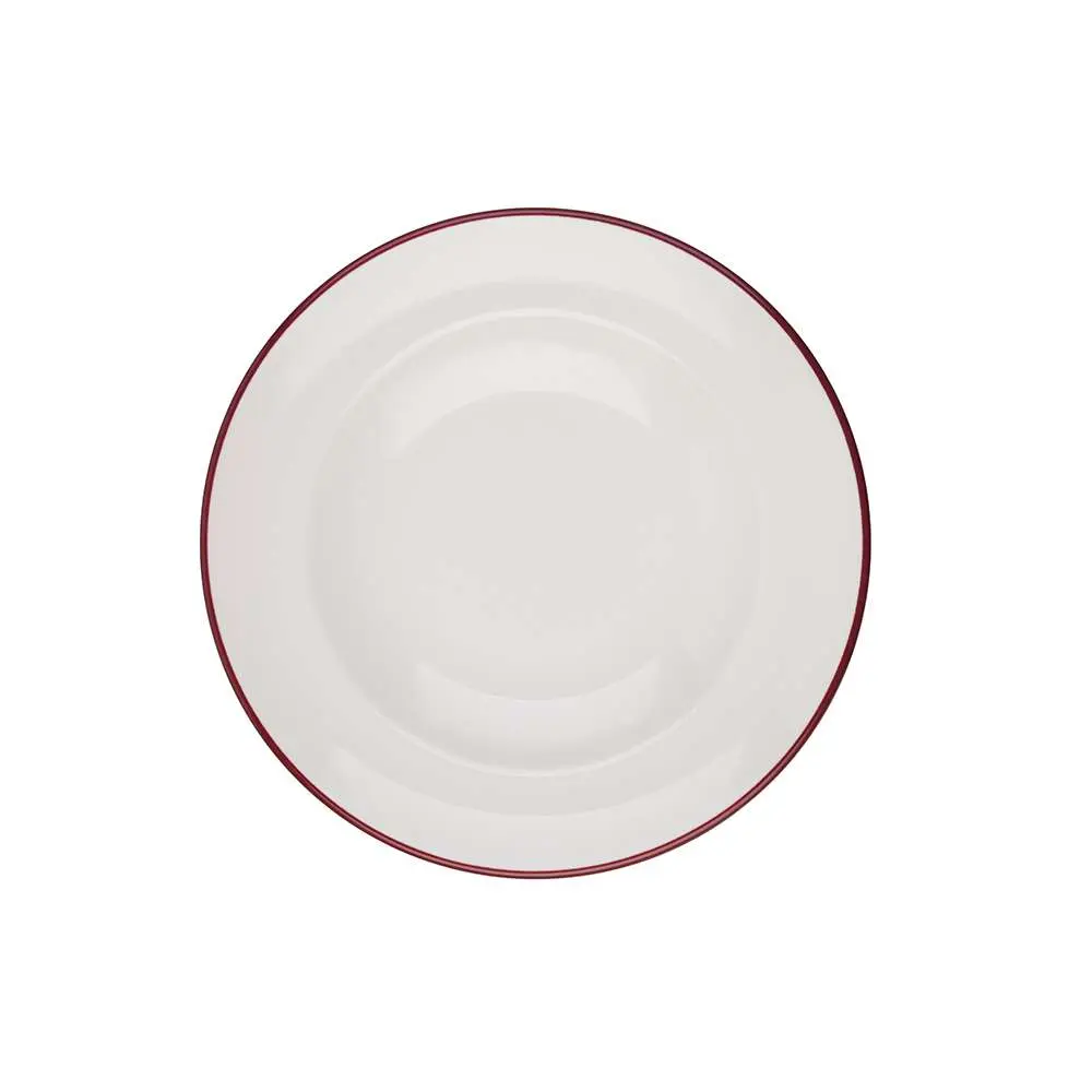 Тарелка глубокая ID Fine Modest Maroon 420 мл 25 см miro 13001-131125