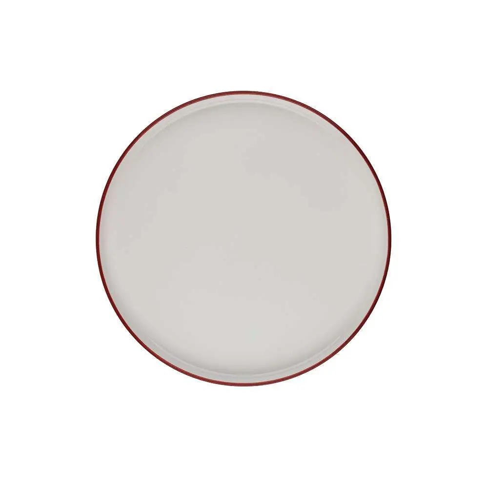 Тарелка мелкая с бортом ID Fine Modest Maroon 25.5 см stolt 13001-161025 - Фото 1