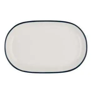 Тарілка овальна ID Fine Modest Navy 33X21 см magnus 15001-143033