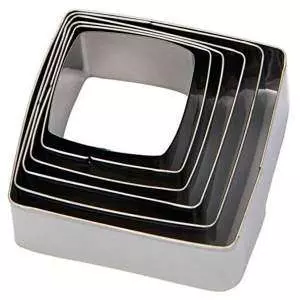 Набір вирубок для тіста КВАДРАТ 6 шт Paderno - 47323-12