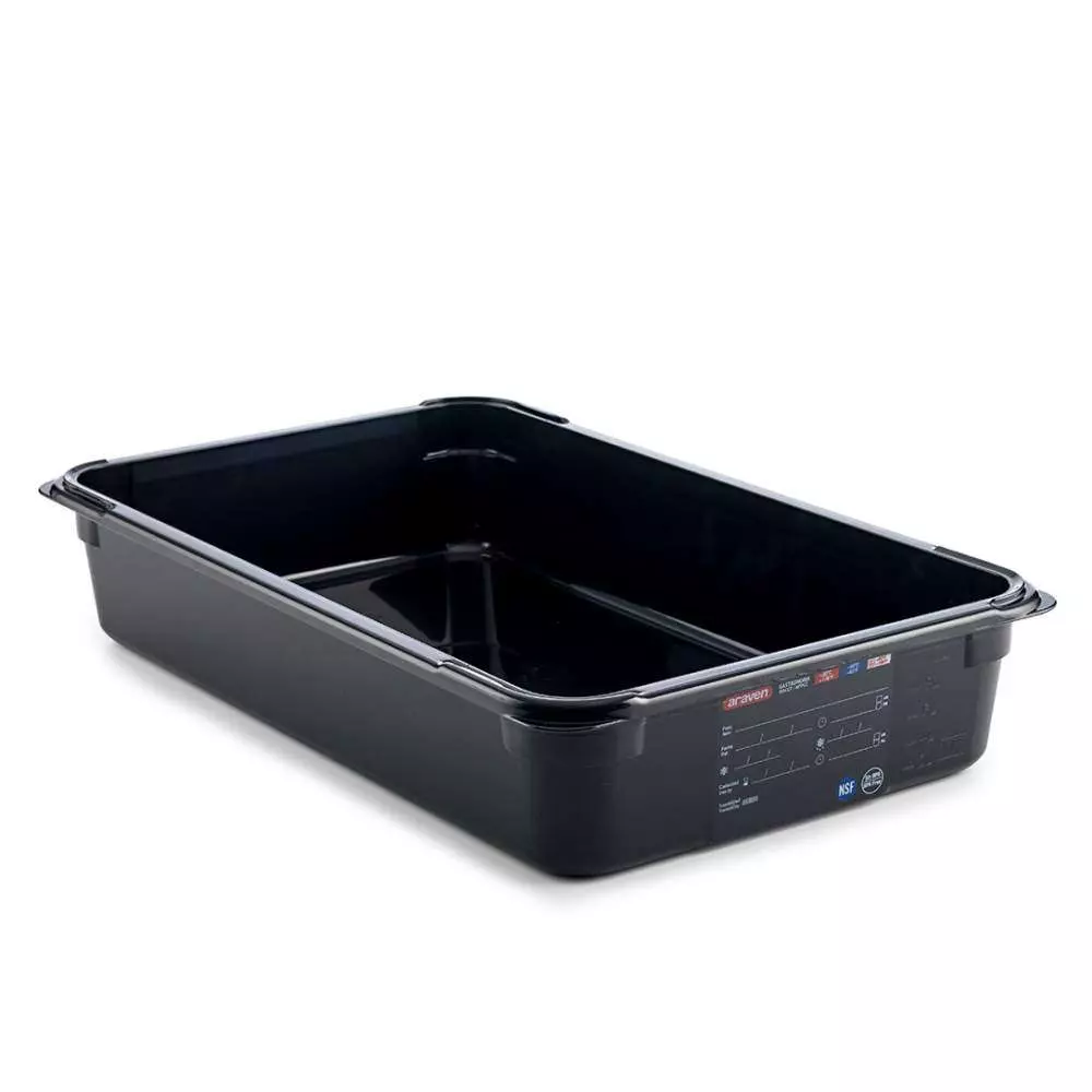 Гастроемкость из поликарбоната GN 1/1 h-10 см 13 л черная Araven 47827