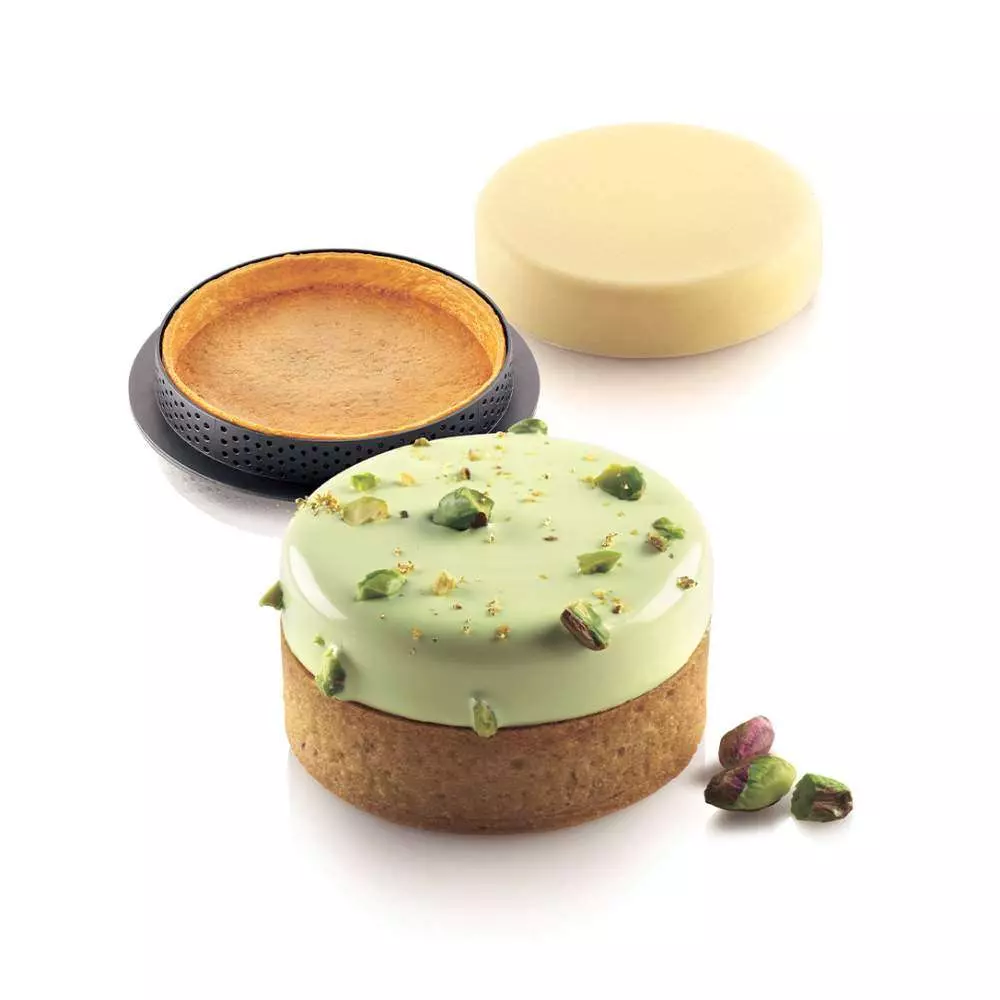 Набір форм для тартів KLASSIK Silikomart - KIT TARTE RING KLASSIK D70 MM - Фото 1
