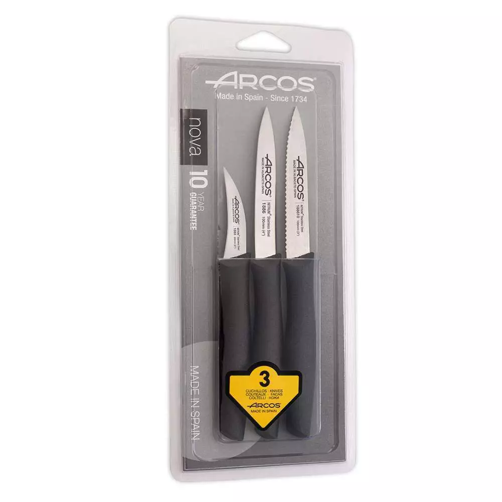 Набор ножей для чистки овощей 3 шт Nova Arcos  189500