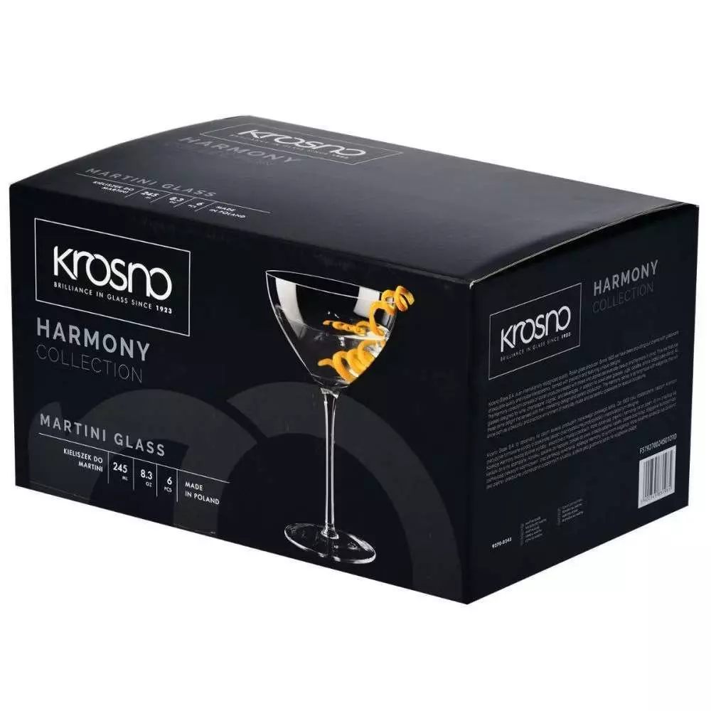 Бокал для мартини Krosno Harmony 245 мл 5900345831985 - Фото 2