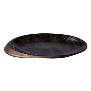 картинка Тарелка овальная Studio Raw Stone 25.8X18.5 см gold, black RD18332 от магазина BarYton