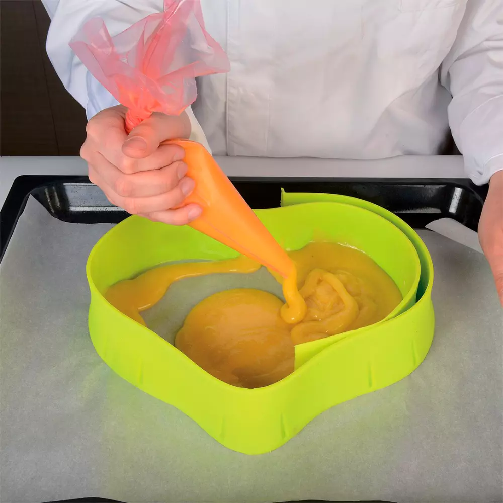 Силіконова стрічка + 4 фігурні підложки для десертів Silikomart - Free Bake - Фото 4