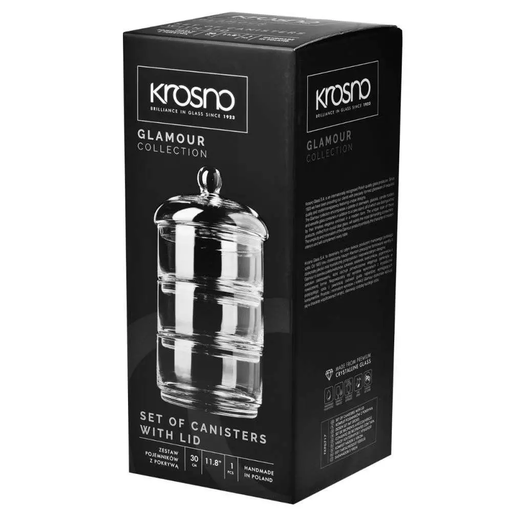 Емкость с крышкой Krosno Glamour d15,4 Xh30 см 5900345795089 - Фото 2