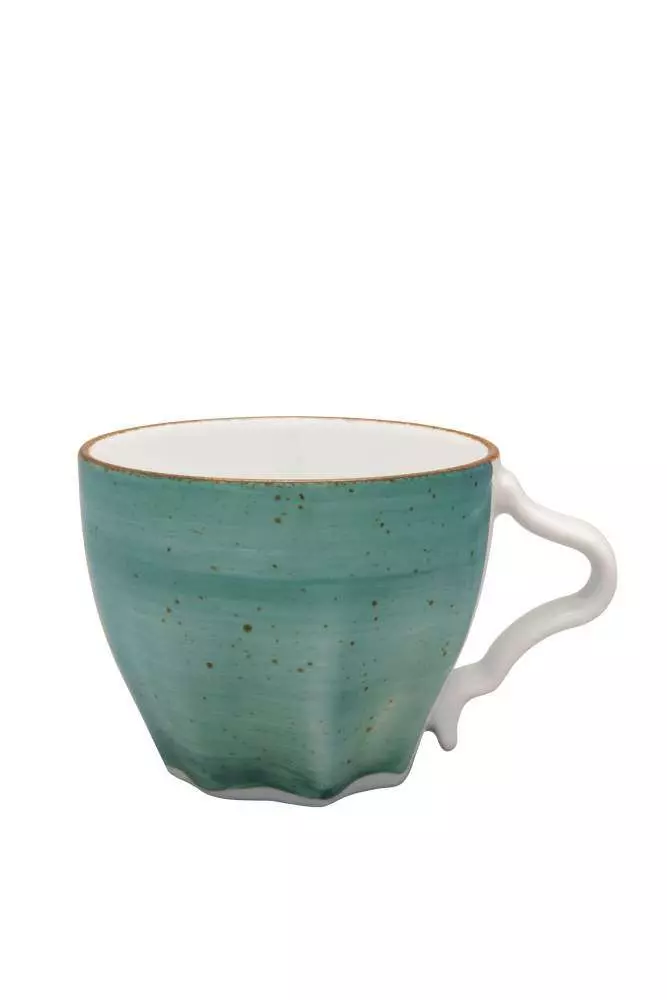 Чашка Lubiana Stone age decor 250 мл бірюзова - 4606-6630L