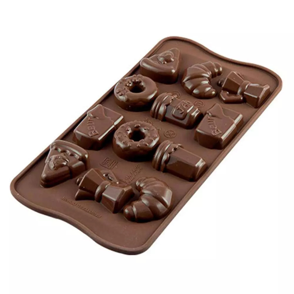 Силиконовая форма для шоколада Завтрак 6,9 мл Silikomart SCG22