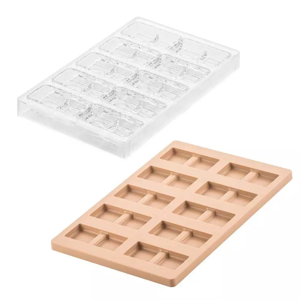 Формы для шоколада KIT BLOCCO B 10х38,5 мл Silikomart CH022 - KIT BLOCCO B - Фото 2